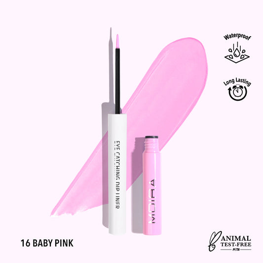 Eye Catching Dip Liner (016, Baby Pink) 3pc Bundle