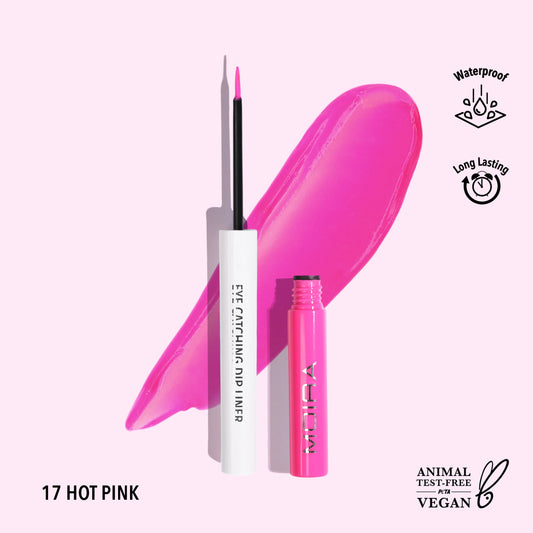 Eye Catching Dip Liner (017, Hot Pink) 3pc Bundle