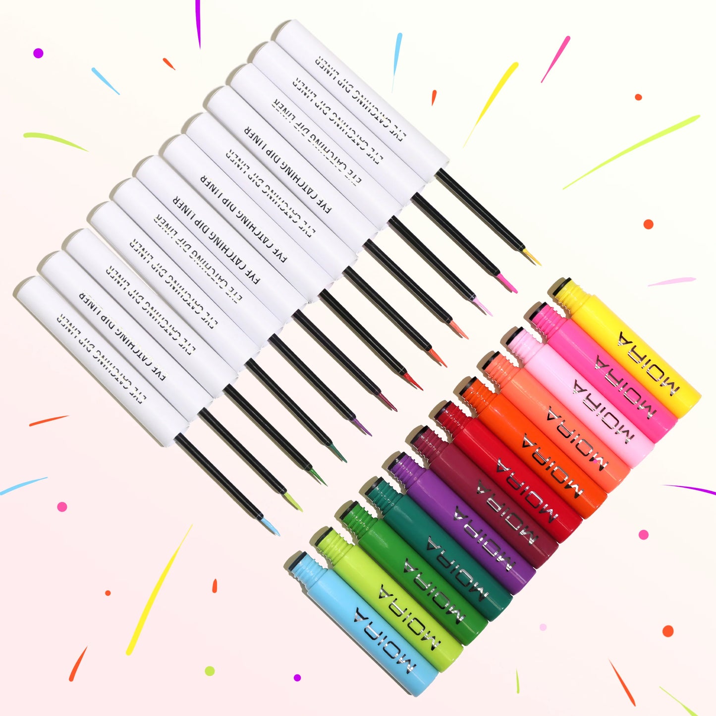 Eye Catching Dip Liner (017, Hot Pink) 3pc Bundle