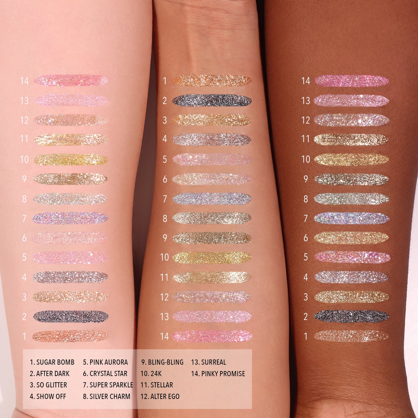 Glitter Glitter Liner (GGL 012, Alter Ego) 3pc Bundle