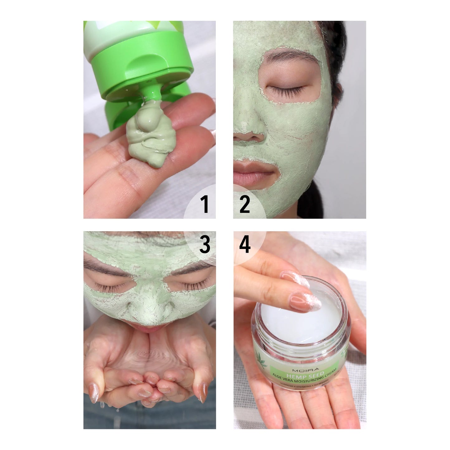CLM002 Oil Control Green Tea Clay Mask 3pc Bundle