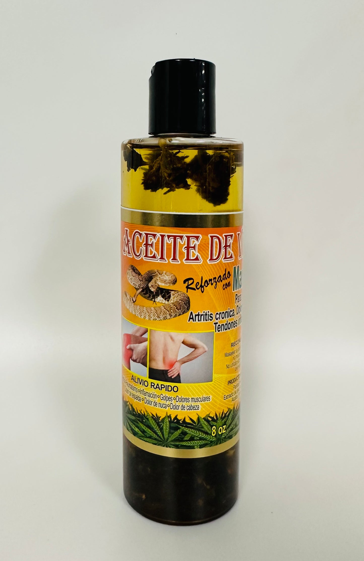 Aceite de Vibora Reforzado con Marihuanol Cont. 8oz