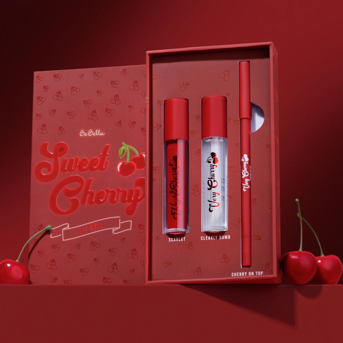 BBVCL3 BeBella Sweet Cherry Collection - Lip Trio