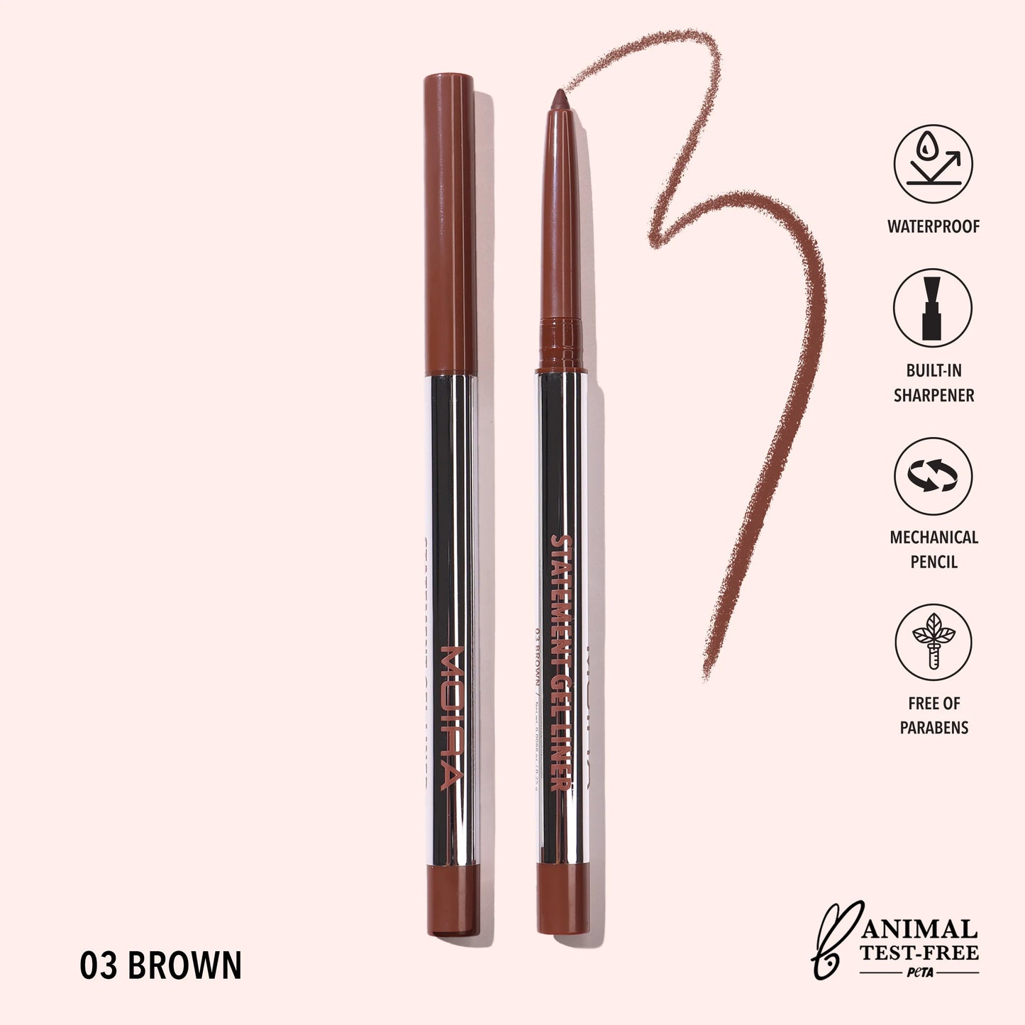 Statement Gel Liner (003, Brown) 3pc Bundle