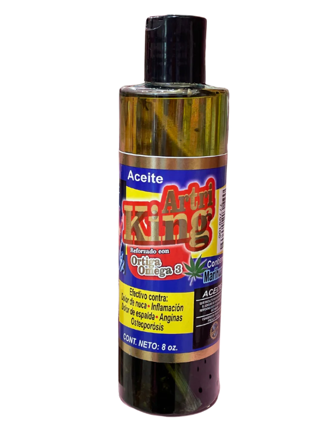 Aceite de Artri King Reforzado con Ortiga Omega 3 8OZ
