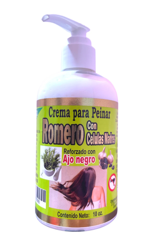 Crema de Romero Con Celulas Madres Para Peinar 10oz
