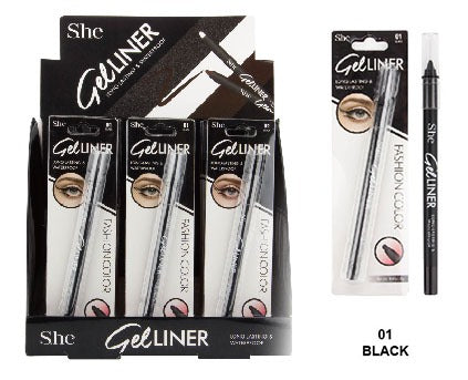 EL510-1 Black Waterproof Gel Liner Pencil