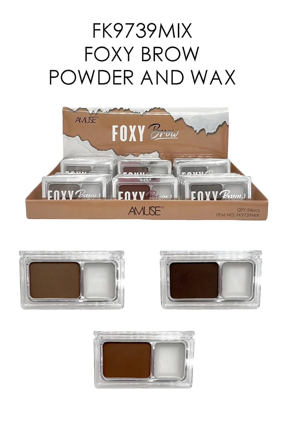 Foxy Brow Powder and Wax Display