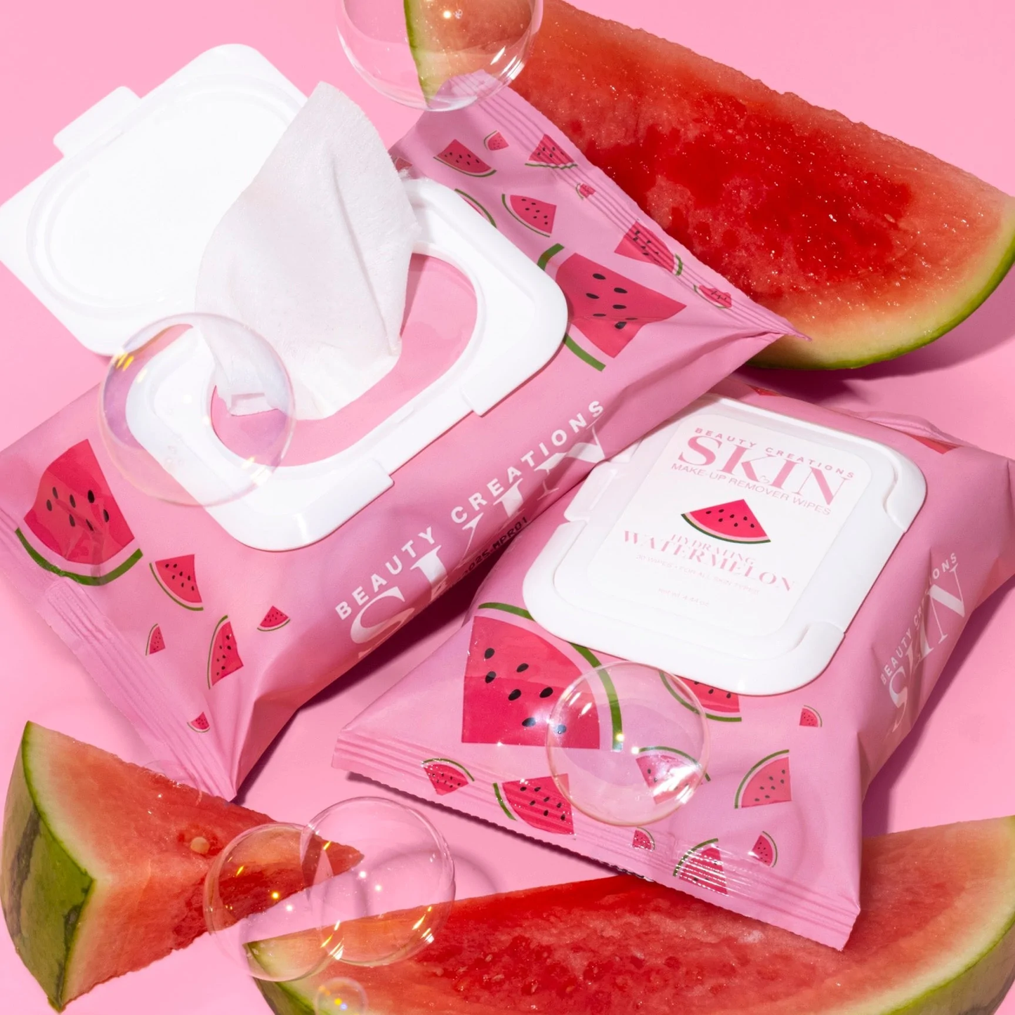 #SKW-01 Makeup Remover Wipes - Hydrating Watermelon