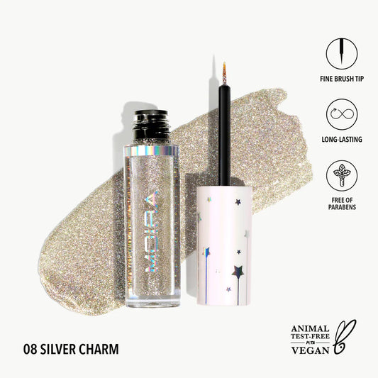 Glitter Glitter Liner (GGL 008 Silver Charm) 3pc Bundle