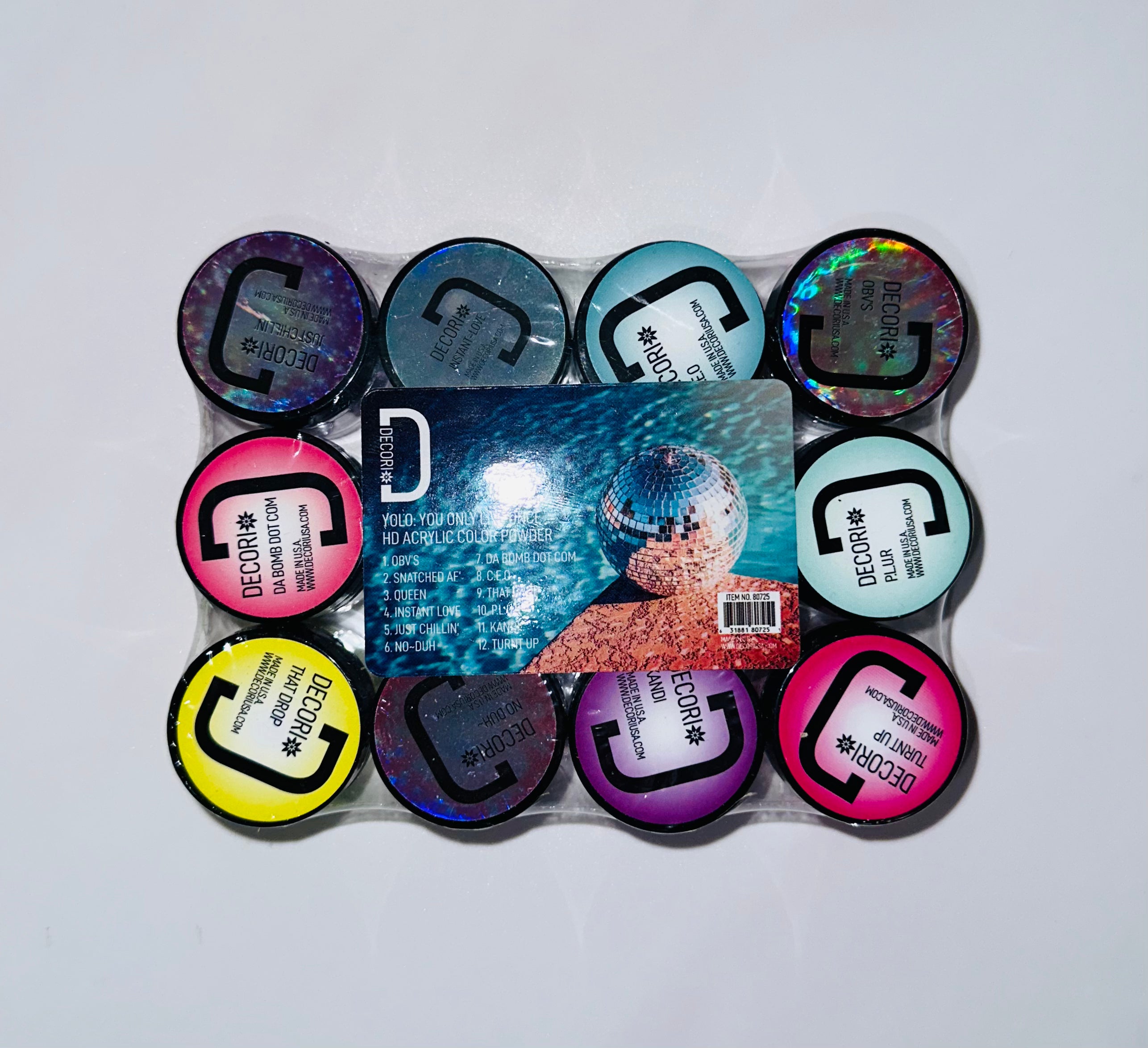 Decori Powder Assorted Set Set (YOLO) J Cosmetics Sac