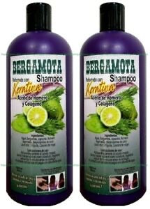 Bergamota Shampoo Con Keratina 32OZ Envasado en Botella Blanca