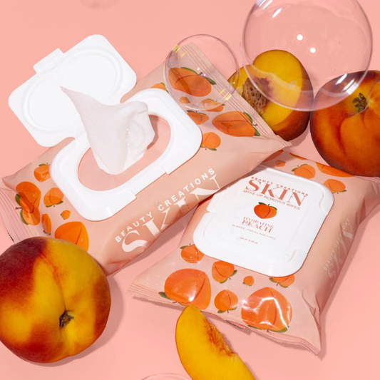 #SKW-04 Makeup Remover Wipes - Hydrating Peach