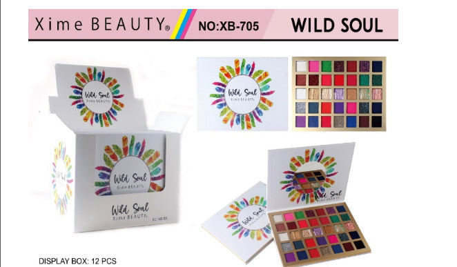 XB-705 Xime Beauty Wild Soul 35 Color Eyeshadow Palette