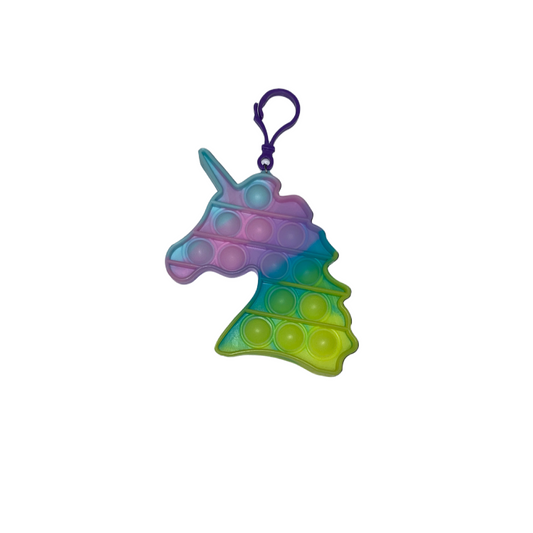 Unicorn Pop It Toy Keychain #6464