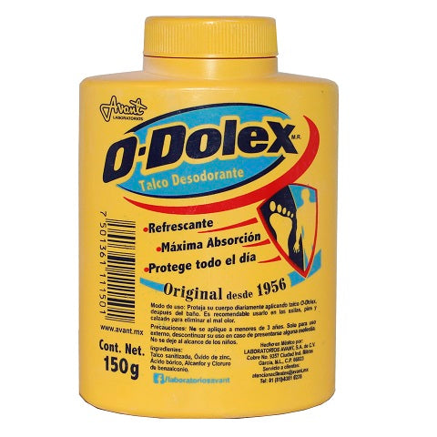 O-Dolex Talco Desodorante Original 150g
