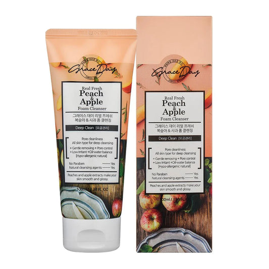 Grace Day Real Fresh Peach & Apple Foam Cleansing