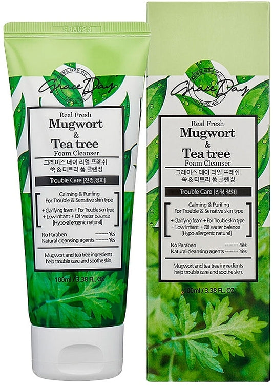 Grace Day Real Fresh Mugwort & Tea Tree Foam Cleansing